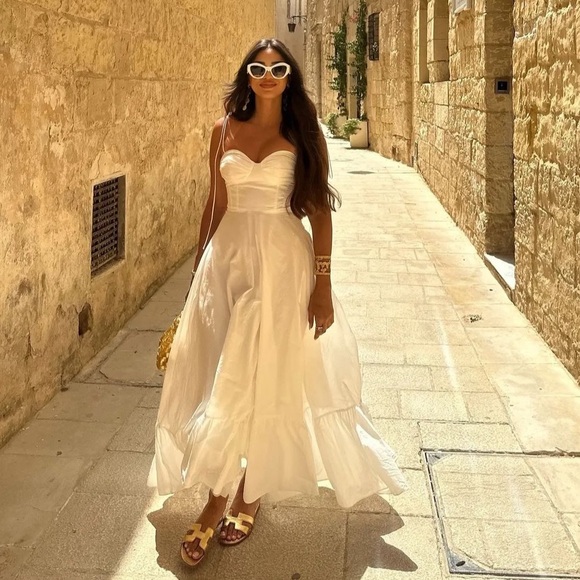 Bloggers Fav🔥| NWT ZARA Gorgeous ZW Collection Ruffled Poplin Dress - Picture 13 of 17